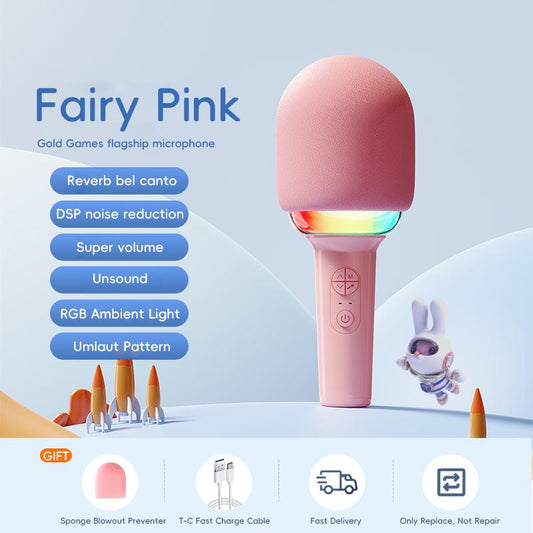 Kinglucky K16 Microphone Speaker All-In-One Machine Microphone Home Singing Children'S Wireless Bluetooth TV Karaoke